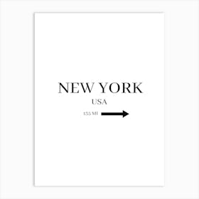 New York Usa Print Affiche