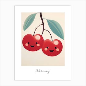 Friendly Kids Cherry 2 Poster Art Print