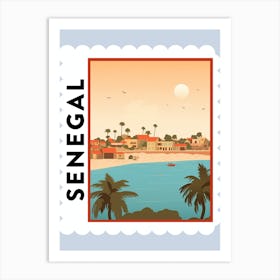 Senegal Travel Stamp Poster Art Print