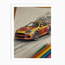 Nissan Gtr Art Print