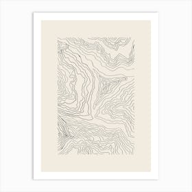 Organic Marble Beige Art Print