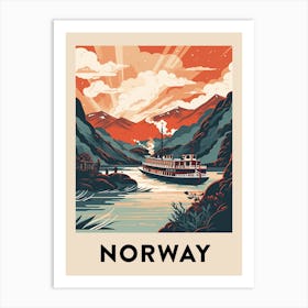Vintage Travel Poster Norway 10 Art Print