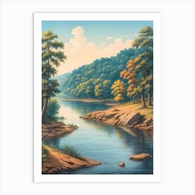 Landscape Painting 19 Art Print