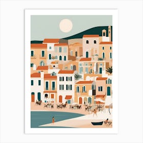 Greece Town Art Print