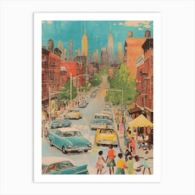 New York City Street Scene Art Print