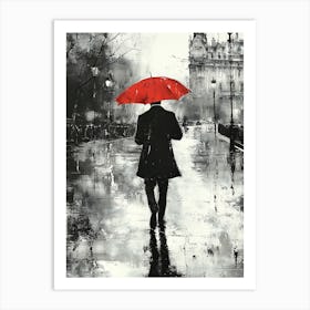 Man In The Rain Canvas Print 2 Art Print