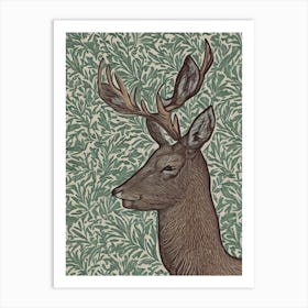 Deer Head 2 Art Print