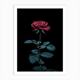 Dark Rose 122 Art Print