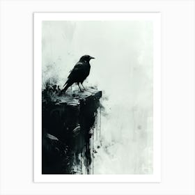 Crow painting Art Print