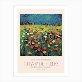 Champ De Fleurs, Floral Art Exhibition 01 Art Print