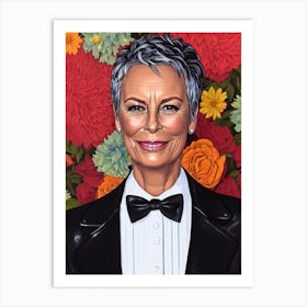 Jamie Lee Curtis Illustration Movies Art Print