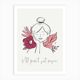 Not perfect, just forgiven Art Print