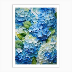 Blue Hydrangea 1 Art Print