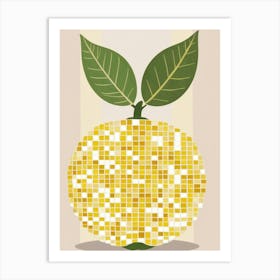 Lemon Mosaic 3 Art Print