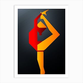 Acrobatic Gymnastics 1 Art Print