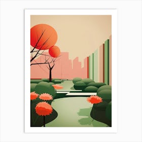 Garden Abstract Minimalist 6 Art Print