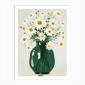 Daisies In A Vase 4 Art Print