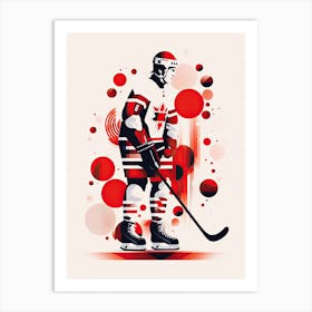 Hockey Player Art Print