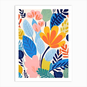 Flowers 2, Matisse style Art Print