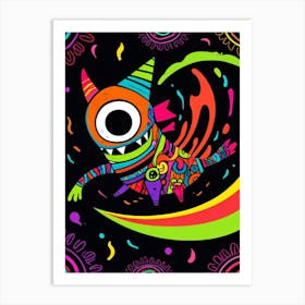 Psychedelic Monster Art Print