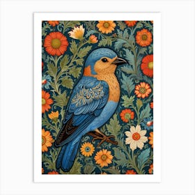 William Morris Bluebird Art Print