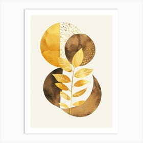 Gold Leaf Canvas Print 13 Art Print