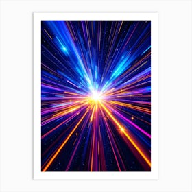 Light Speed Symphony (Abstract) Art Print