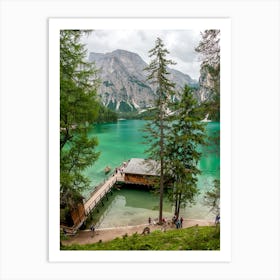 Lake In The Dolomites 1 Art Print