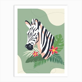 Zebra abstract Art Print