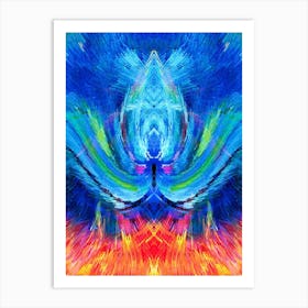 Psychedelic Abstract Painting 1 Art Print