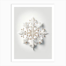 Unique, Snowflakes, Marker Art 5 Art Print