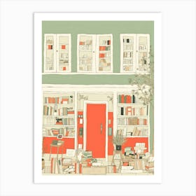 Florence The Book Nook Pastel Colours 1 Art Print
