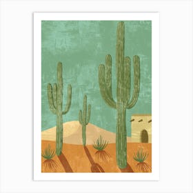 Cactus In The Desert 42 Art Print