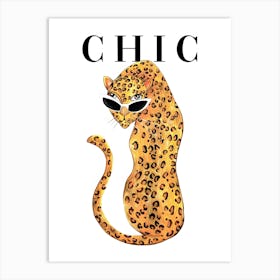 Preppy Y2k Leopard Vogue Fashion Art Print