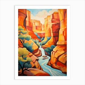 Canyon Abstract Minimalist 12 Art Print