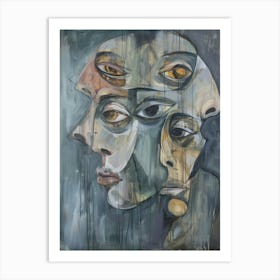 Three Faces 12 Art Print