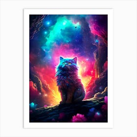 Cat In The Sky 1 Art Print