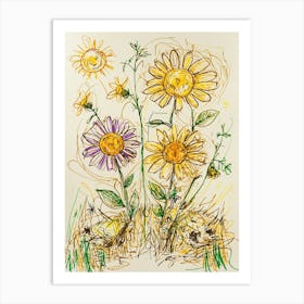 Daisies 6 Art Print