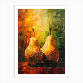 Two Pears 8 Art Print