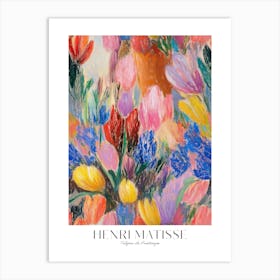 Henri Matisse Print Flowers Impressionism Tulips Abstract French Decor Vintage Art Print