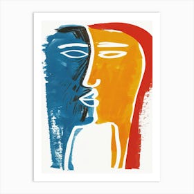 Two Faces 15 Art Print