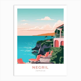 Jamaica Negril Travel Art Print