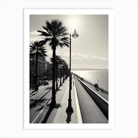 Nice, France, Black And White Old Photo 1 Art Print