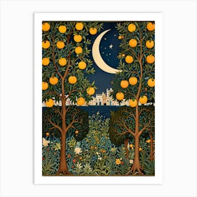 William Morris Oranges In The Moonlight Art Print