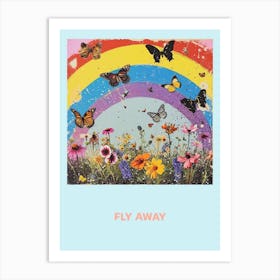 Fly Away Butterfly Poster 2 Art Print