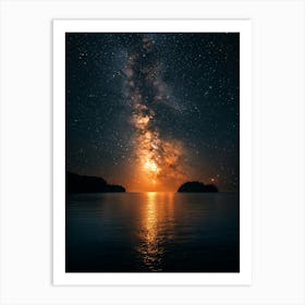 Milky Over The Sea 2 Art Print