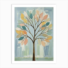 Tree Of Pastel Color 6 Art Print