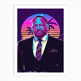 Mvp 2021 New Official Wwe 80s Retro Art Print