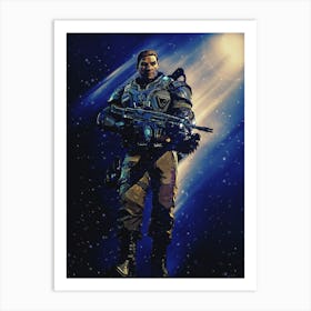 Light Of Heroes ― Marcus Fenix Gears Of War Art Print