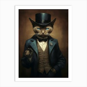 Gangster Cat Tonkinese 3 Art Print